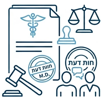 איקון שמתאר חוות דעת מקצועיות בתחום הרפואי
